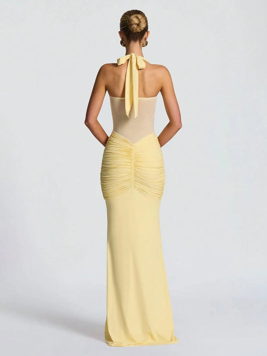 Robe Sirène Drapée Soleil de Provence